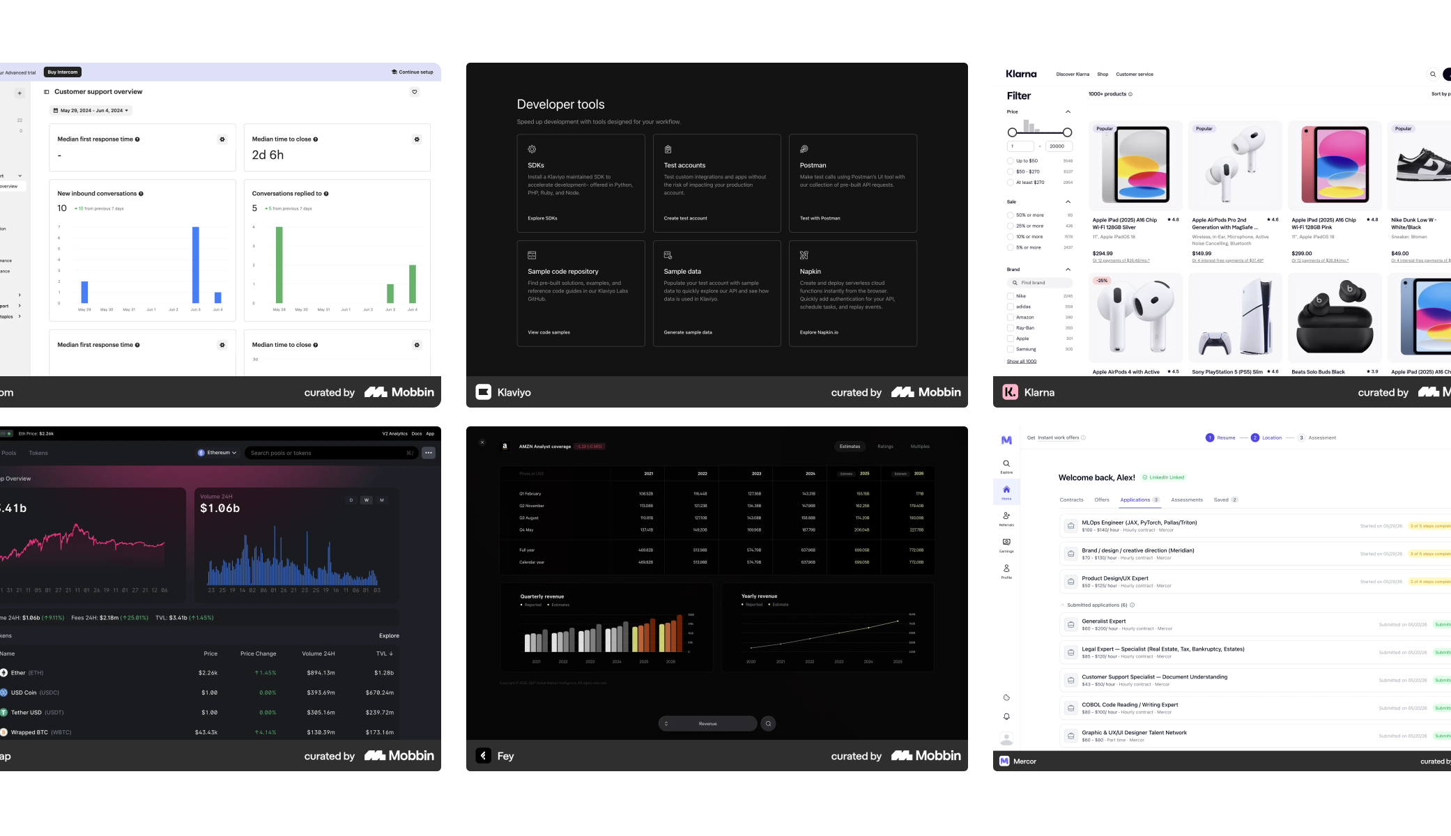 A survey of interface patterns across popular web products
